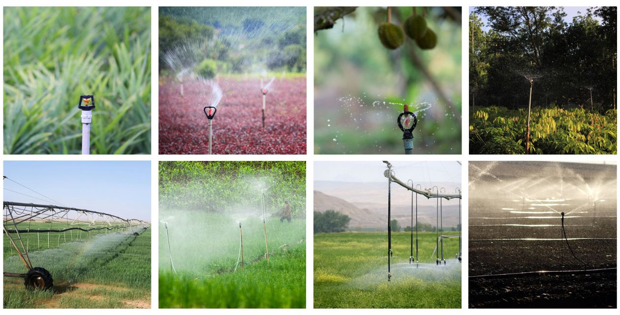 Aplicações de aspersor borboleta