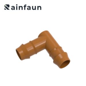 Brown Drip Irrigation Mini Barbed Elbow for PE Pipe