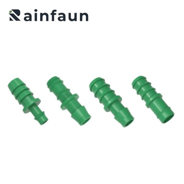 Green Drip Irrigation Mini Bypass Barbed Coupling for PE Pipe