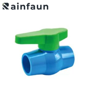 PVC Blue Body Green Handle Ball Valve