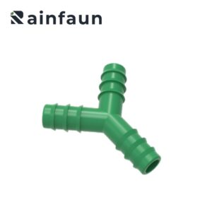 Y Type Green Drip Irrigation Mini Barbed Tee for PE Pipe