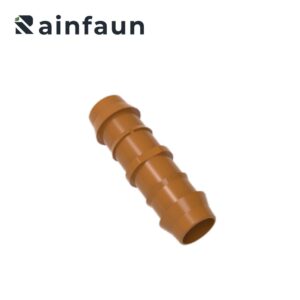 ⌀1717 Brown Drip Irrigation Mini Barbed Coupling for PE Pipe