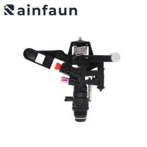 34 塑料 360 度黑色双喷嘴摇杆冲击洒水器