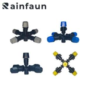 Plastic Garden Irrigation Small Five Nozzles Mist Micro Sprinkler