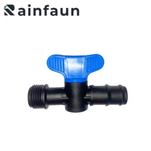 Plastic Flat Handle Male Thread Bypass PE Pipe Mini Valve