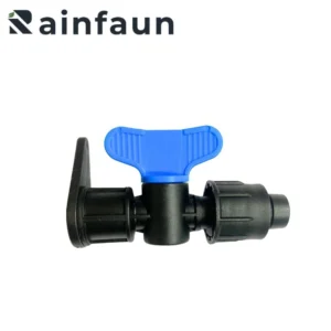 17mm Assembled Layflat Hose Bypass Drip Tape Mini Valve with Locking Buckle