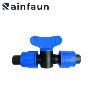 Irrigation Plastic PP 17 mm Double Lock Nut Drip Tape Mini Valve
