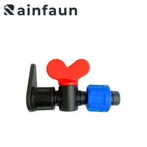 Plastic 17mm Assembled Bypass Drip Tape Mini Valve with Pull Ring Lock
